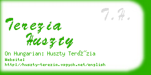 terezia huszty business card